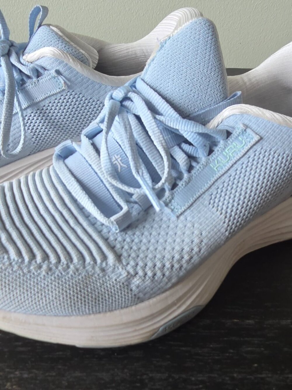 Kuru Atom 2 Sneakers for Workouts, Walking, Size 8W - MistBlue Plantar Fascitis